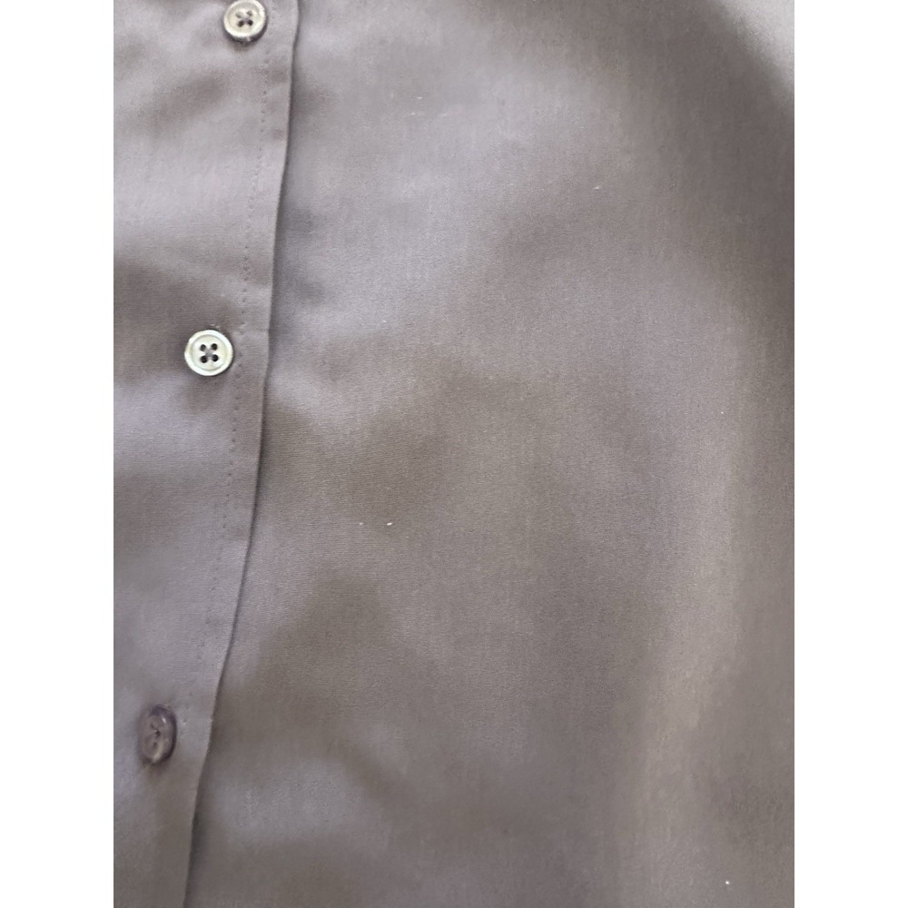 Orvis Men's XL Purple Solid Long Sleeve Button-Front Point Collar Dress Shirt - Picture 13 of 13